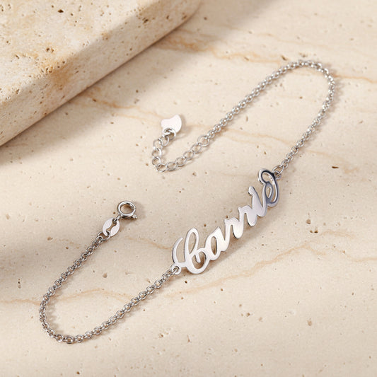 Personalized Cursive Name Anklet