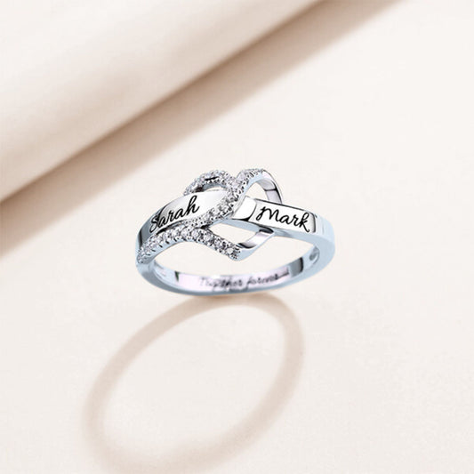 Personalized Heart Engraved Ring