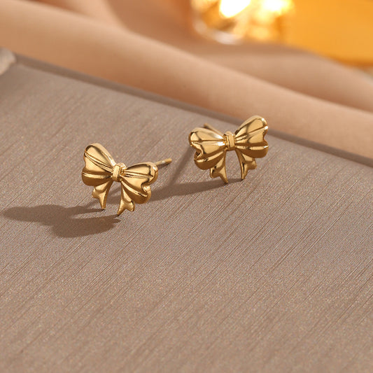 Simple Bow Knot Ear Studs