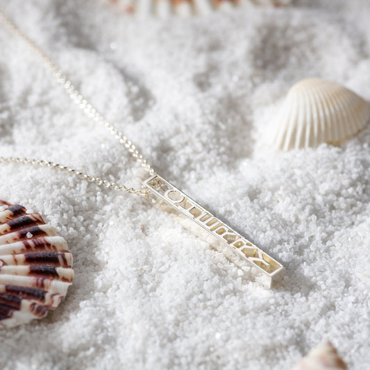 Personalized Name Bar Necklace