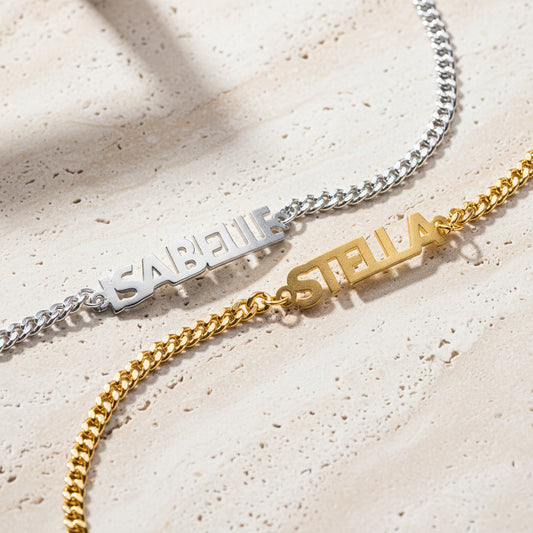 Personalized Name Cuban Chain Bracelet