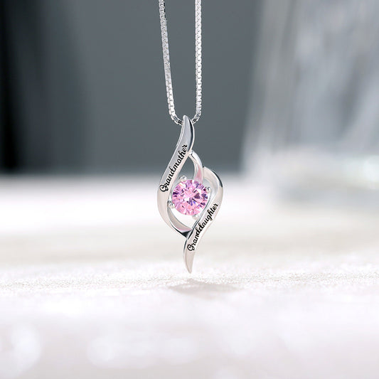 Grandma & Granddaughter Birthstone Necklace