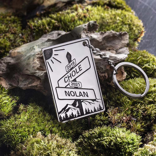Personalized Street Sign Keychain