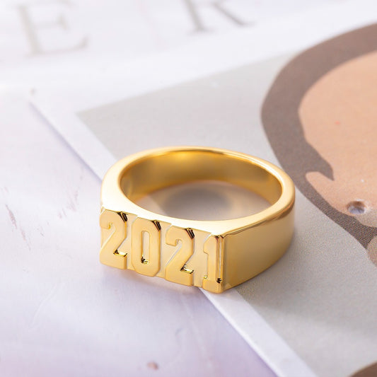 Personalized Ring with Name or Numbers