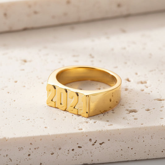 Personalized Ring with Name or Numbers