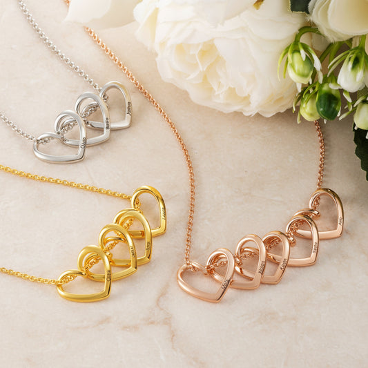 Custom Combined Heart Name Necklace