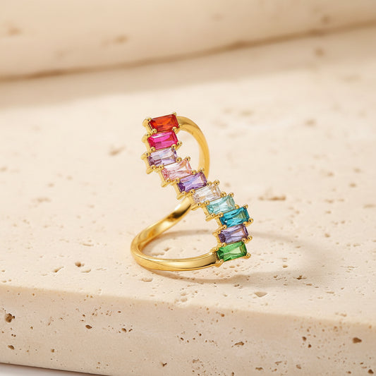 Custom Multi Birthstones Ring