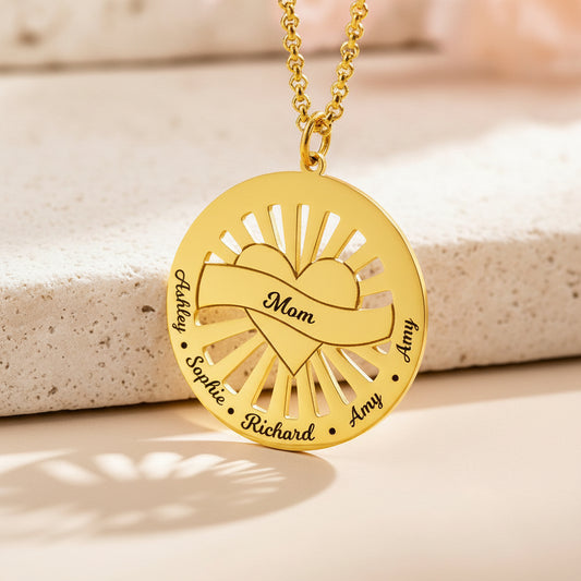 Pop Art Combined Name Necklace