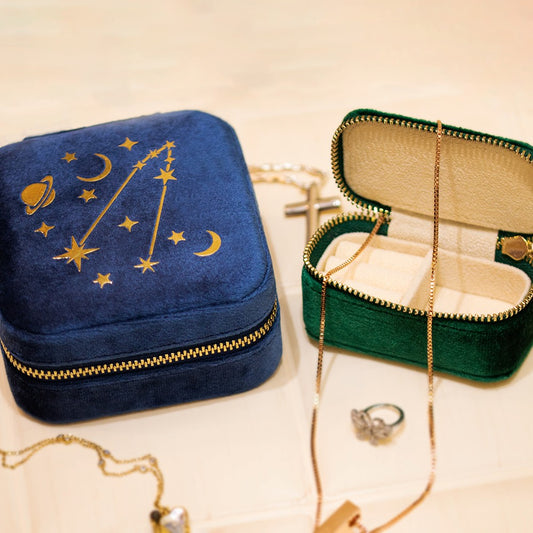 Custom Constellation Velvet Jewelry Box
