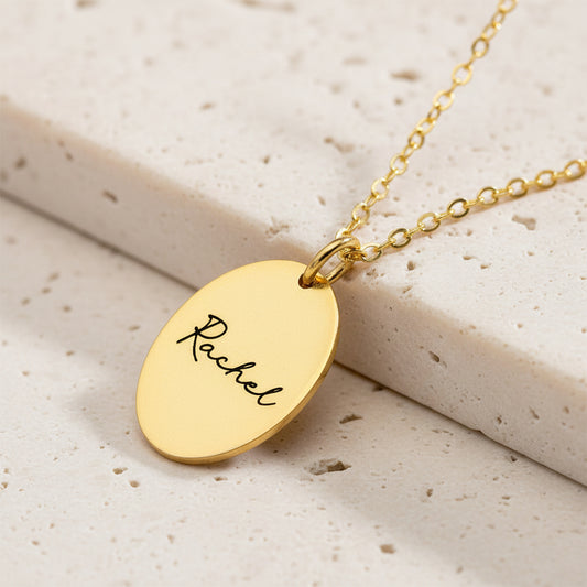 Dainty Birth Flower Necklace with Name