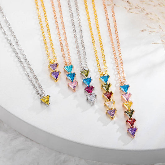 Custom Family Birthstones Necklace