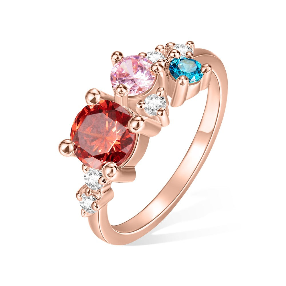 Dainty Multi-Birthstone Ring