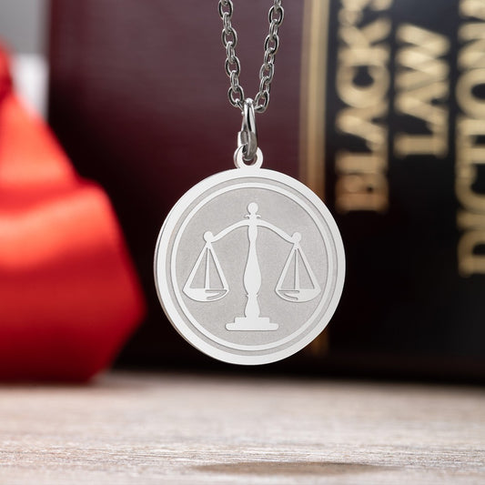 Personalized Justice Engraved Necklace