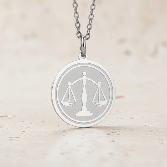 Personalized Justice Engraved Necklace