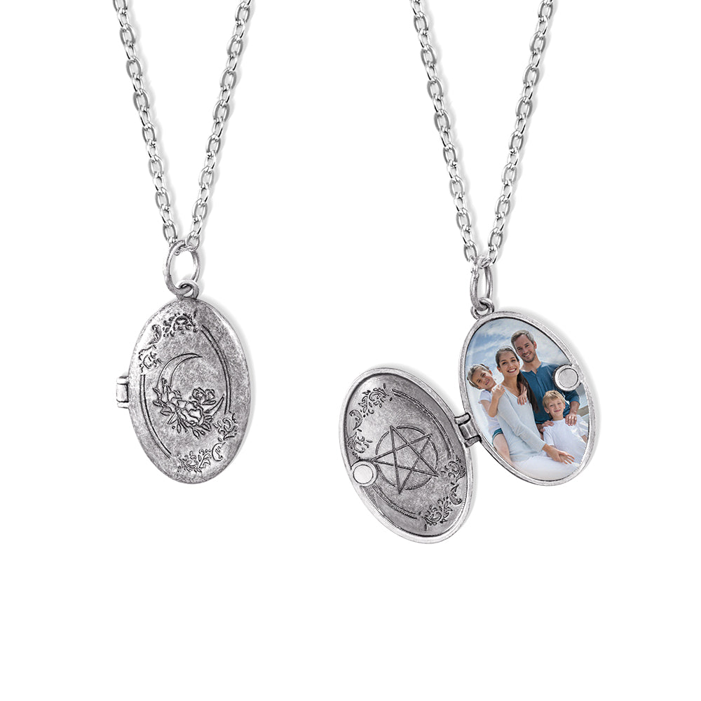 Custom Photo Witchy Locket Necklace