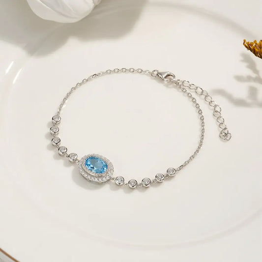 Personalized Dainty Bracelet with Birthstone