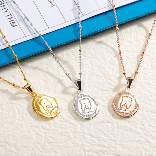 Custom Engraved Dental Necklace