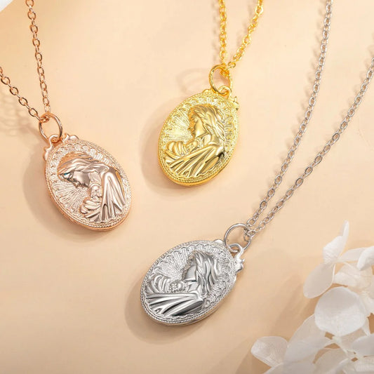 Maternal Love Photo Locket Necklace