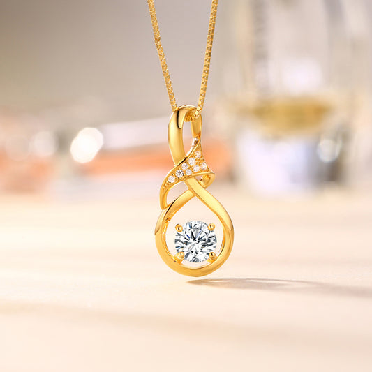 Custom Teardrop Birthstone Necklace