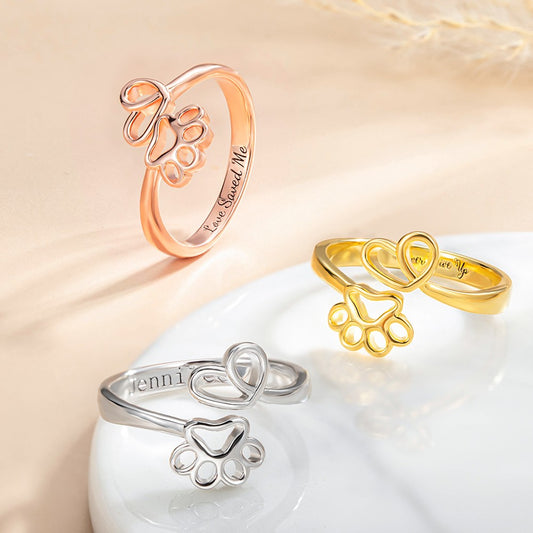 Custom Engraved Engraved Pet Ring