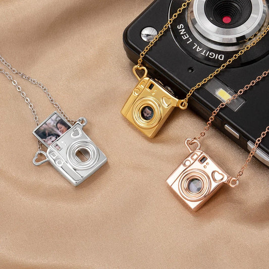 Personalized Photo Camera Necklace