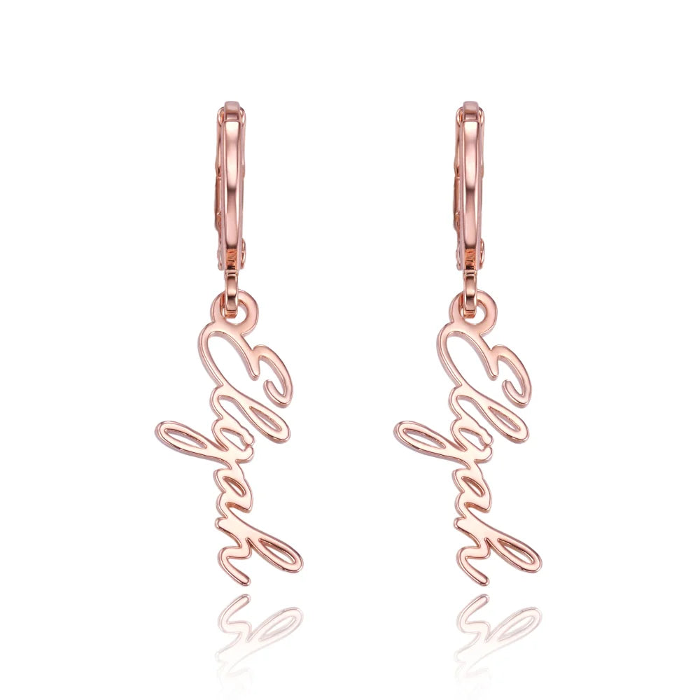 Personalized Name Hug Earrings