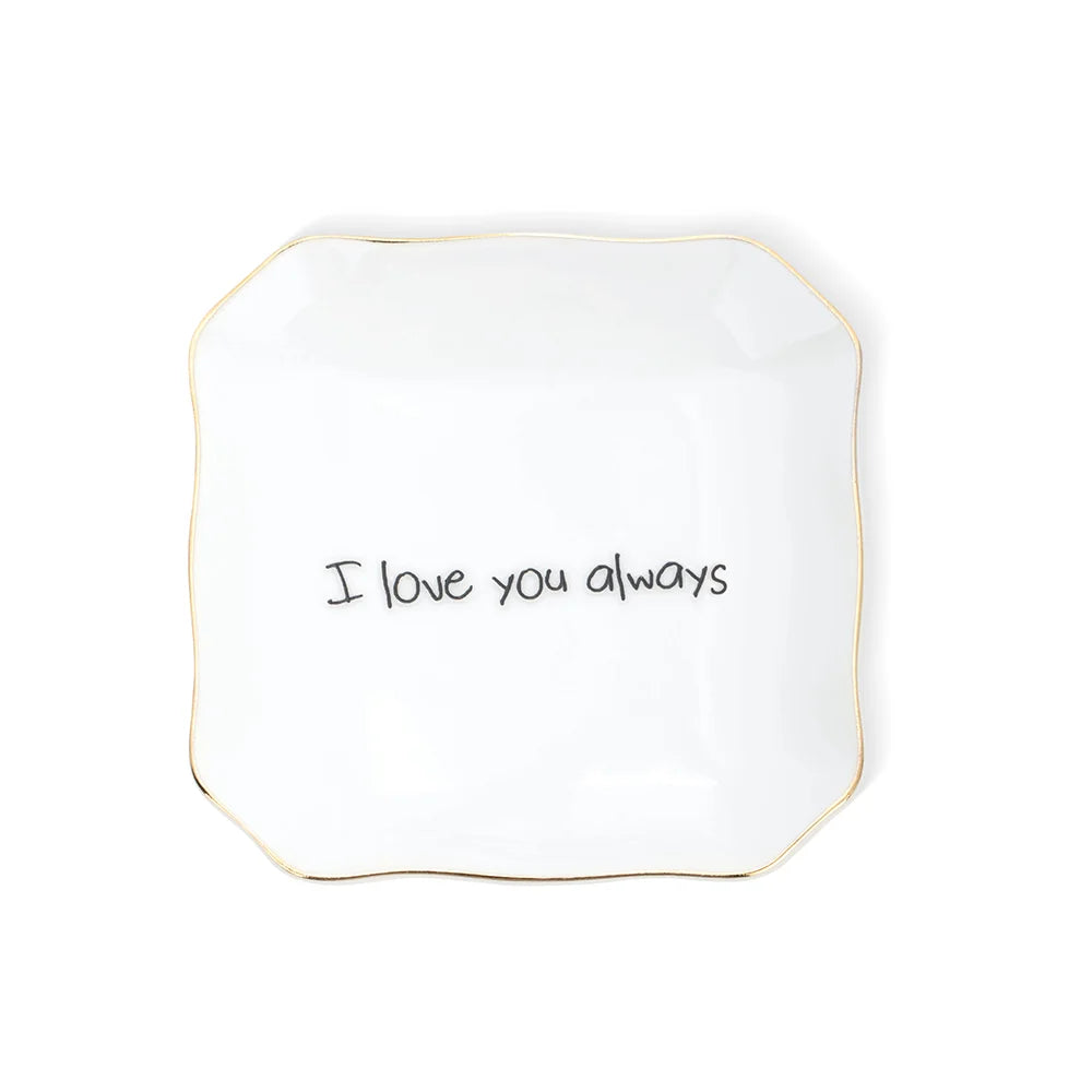 Personalized Jewelry Tray with Text or Handwriting
