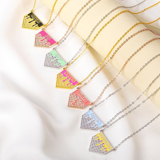 Custom Name & Number Ice Cream Necklace