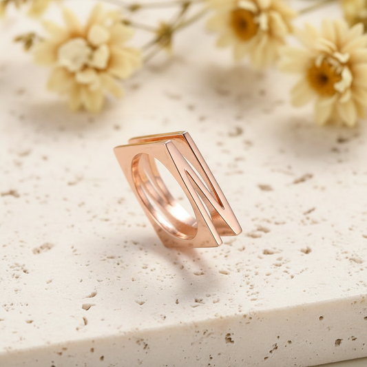 Custom Stackable Initial Rings