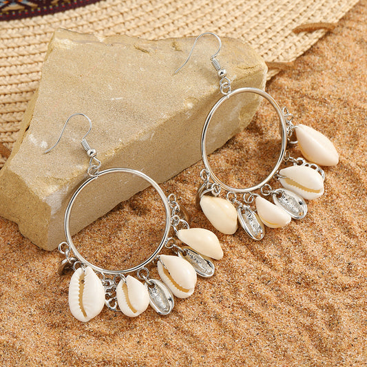 Beachy Shell Drop Earrings