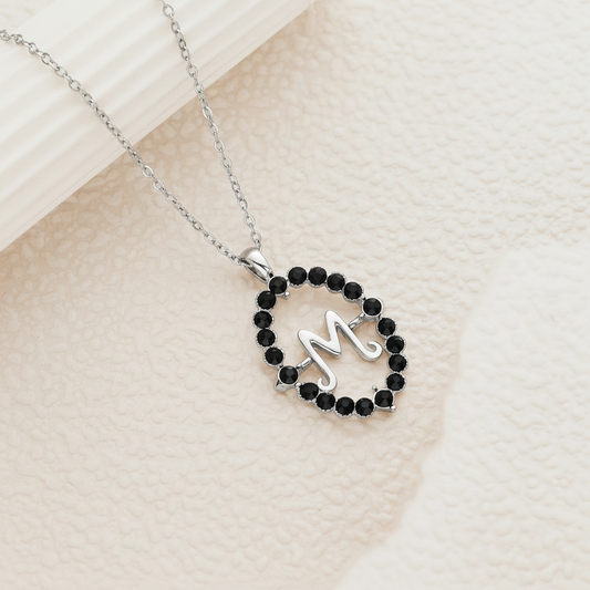 Custom Spinning Initial Necklace
