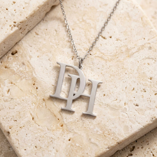 Custom Double Initial Necklace
