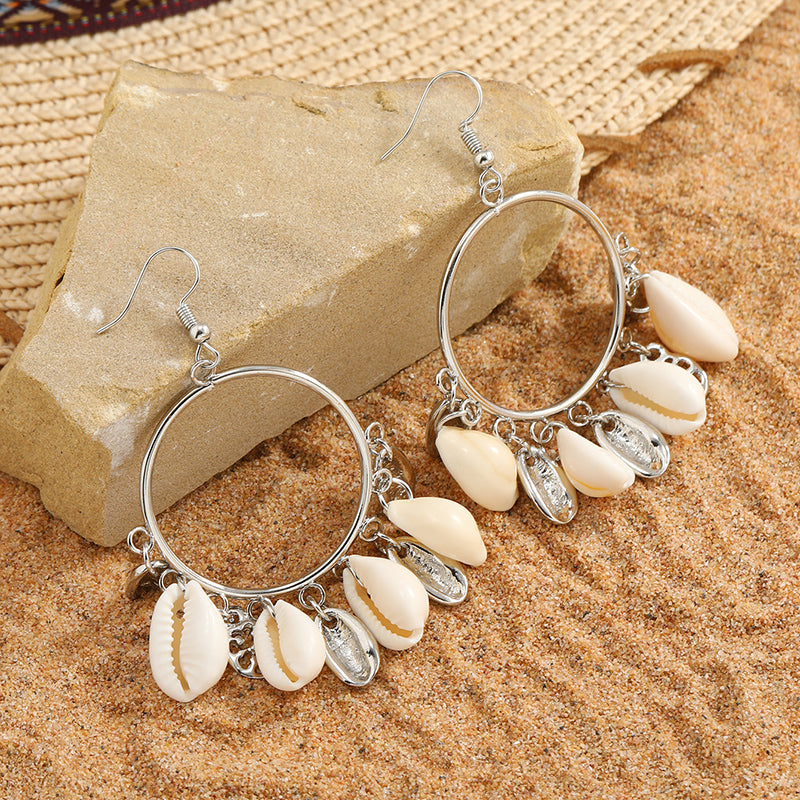 Beachy Shell Drop Earrings
