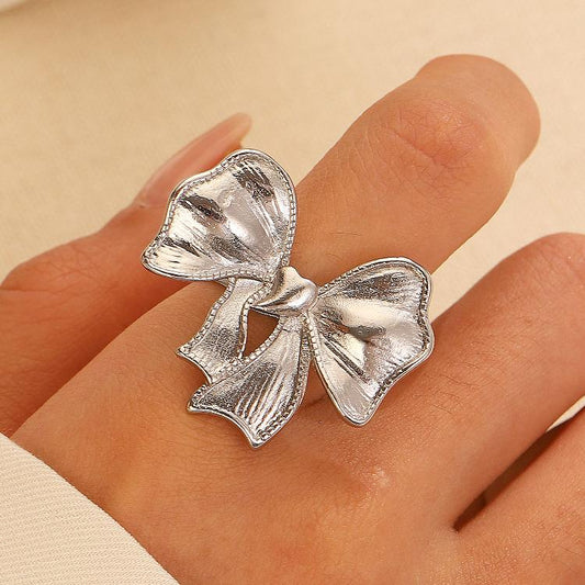 Art Coquette Bow Statement Adjustable Ring