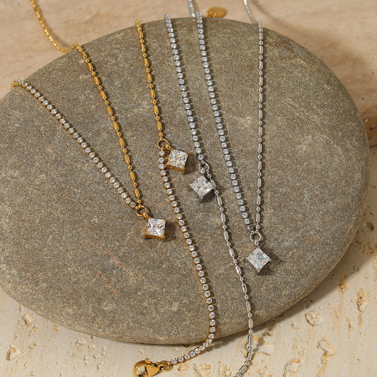 Caroline Crystal Necklace & Bracelet Set