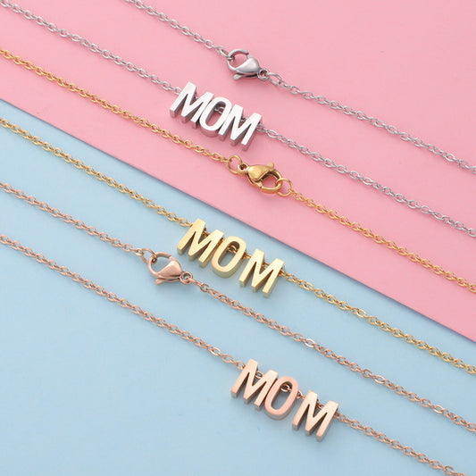 Dainty MOM Chain Necklace