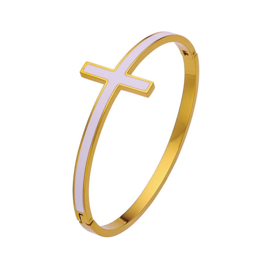 Jolene Cross Bangle Bracelet