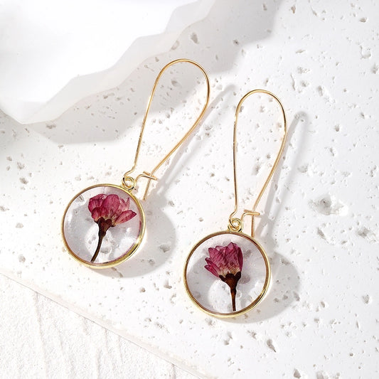 Minie Resin Floral Dangle Earrings