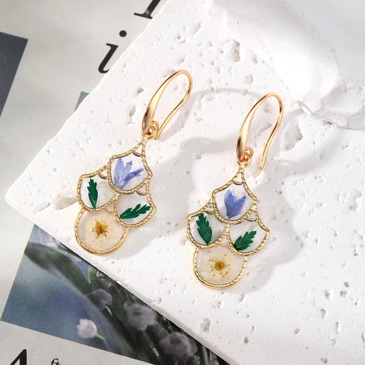 Liliana Floral Resin Drop Earrings