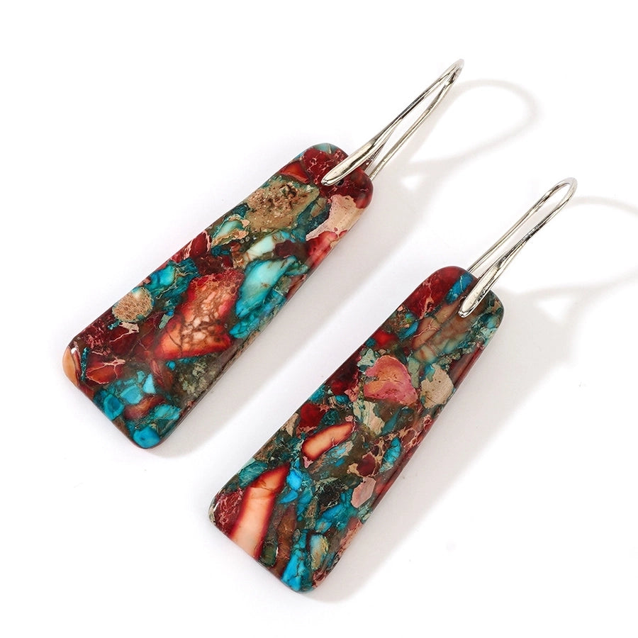 Leila Dragon Stone Drop Earrings