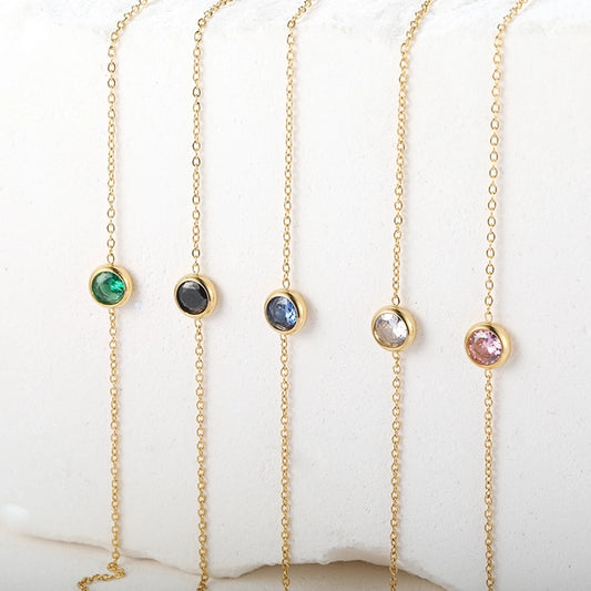 Minimalist Crystal Chain Bracelet