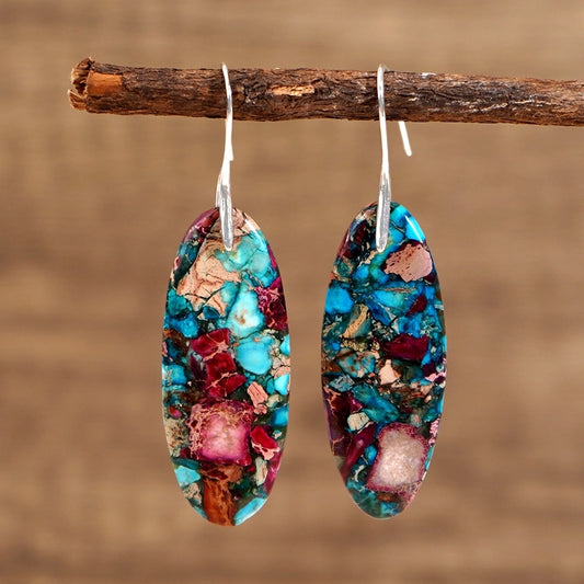 Aria Dragon Stone Drop Earrings
