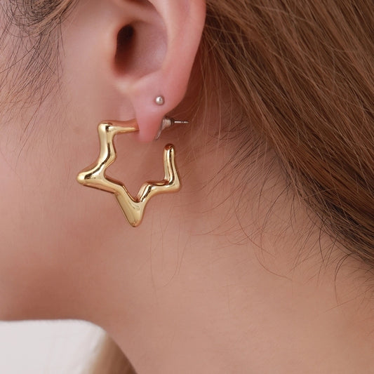 Giselle Star Hoop Earrings