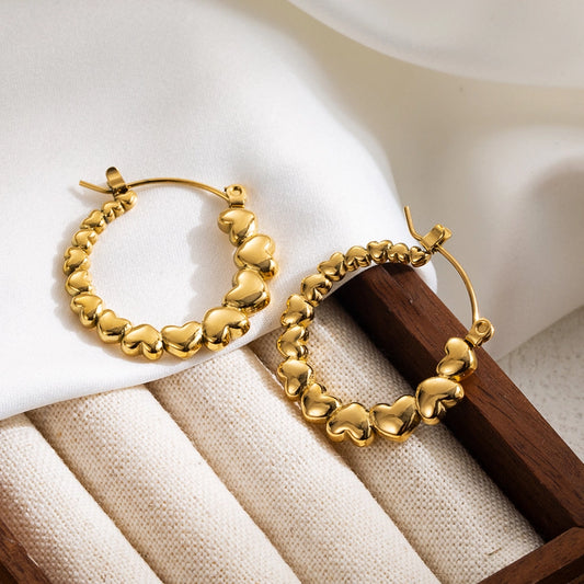 Artisan Golden Hoop Earrings