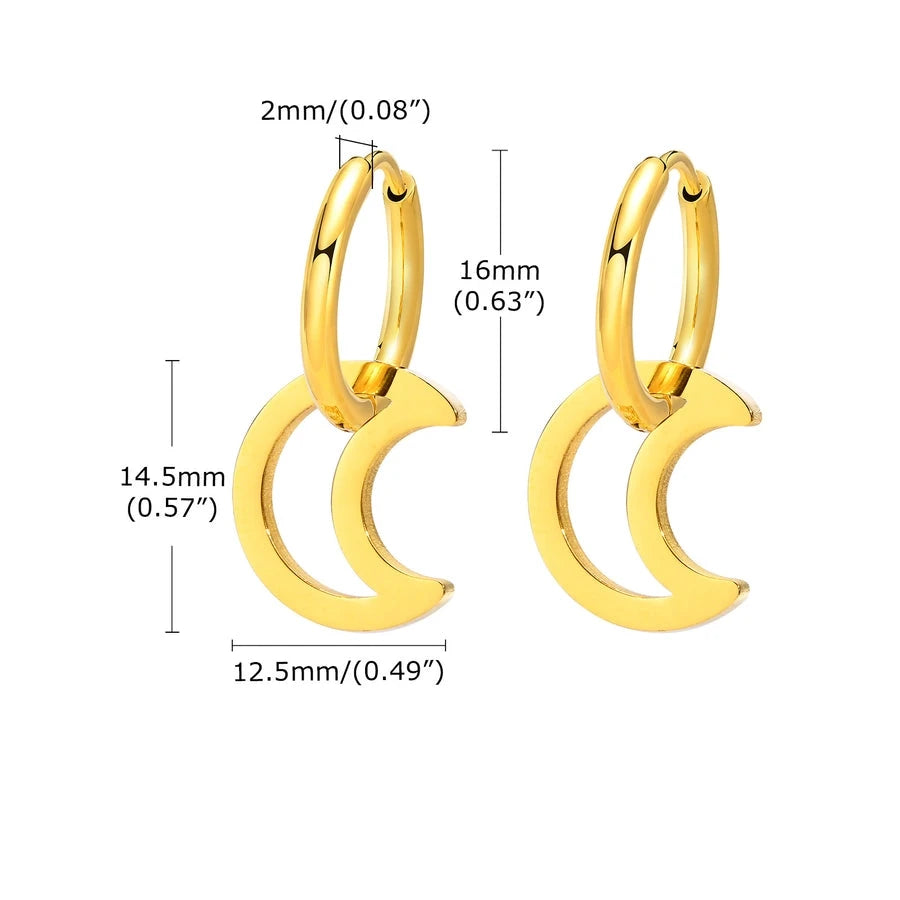 Cameron Dainty Charm Hoop Earrings