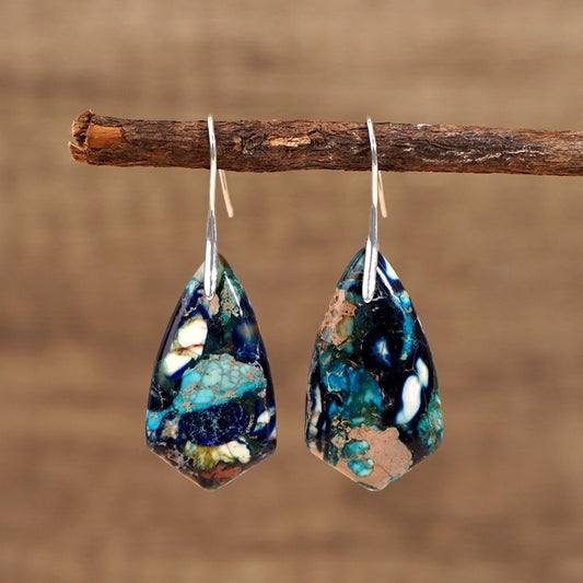 Gia Dragon Stone Drop Earrings