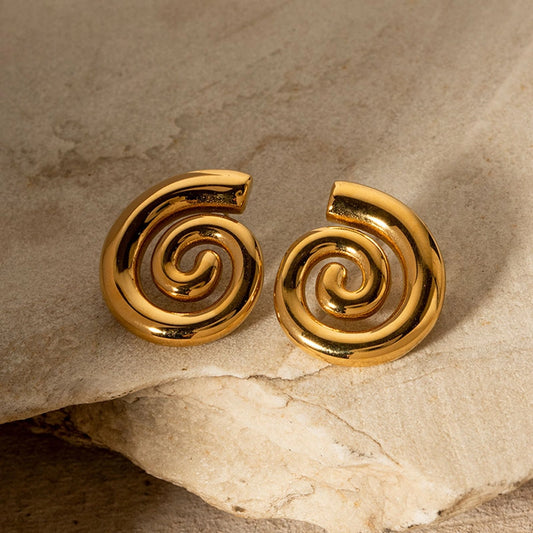 Serpentine Stud Earrings