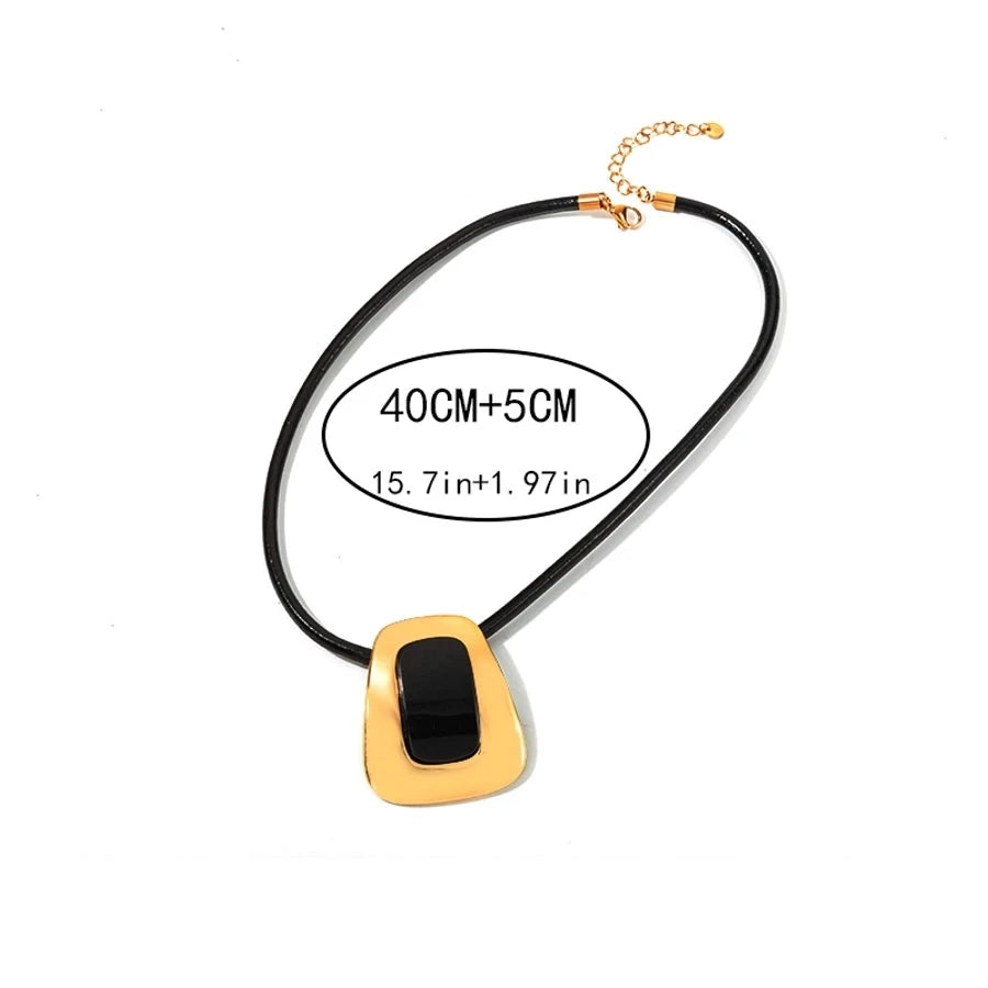 Geometric Statement Pendant Necklace