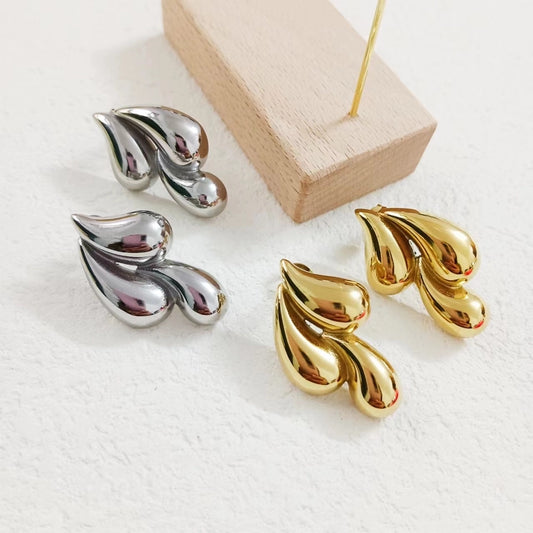 Water Droplets Drop Earrings