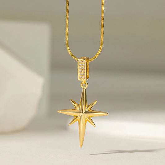Dainty Guiding Star Pendant Necklace